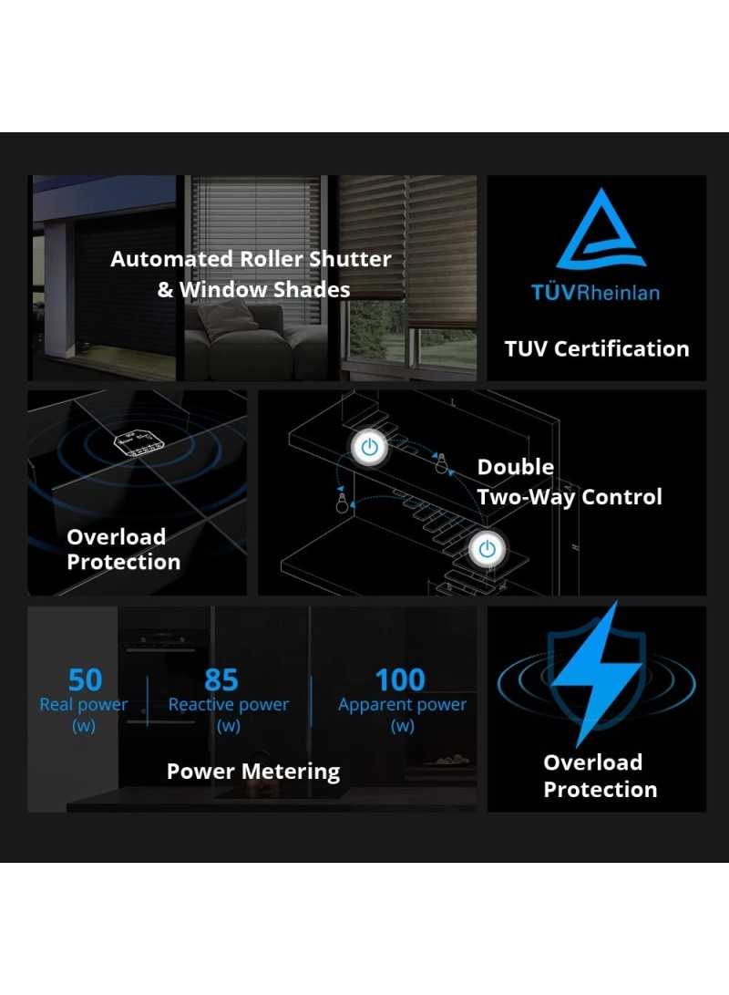 Interruttore Wi-Fi Contatore di Energia Compatibile con Interruttore  Convenzionale SONOFF Dual R3 15A - Ledkia