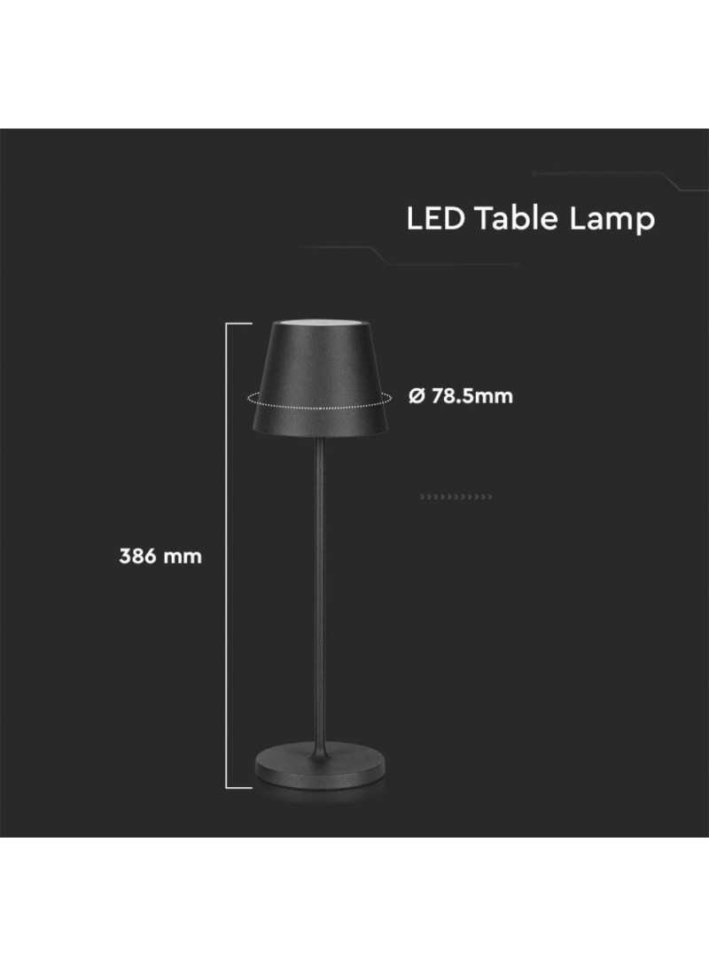 Lampada da tavolo a LED lampada laterale touch dimmer lampada da tavolo  lampada da comodino nero, metallo tessuto color fumo, batteria USB CCT  dimmerabile, 2W 109lm 2700K 4000K 6500K, D 14 cm