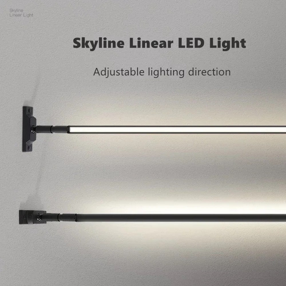 Xskyline cavo acciaio sospeso con kit fissaggio luce invisibile nero o bianco varie dimensioni