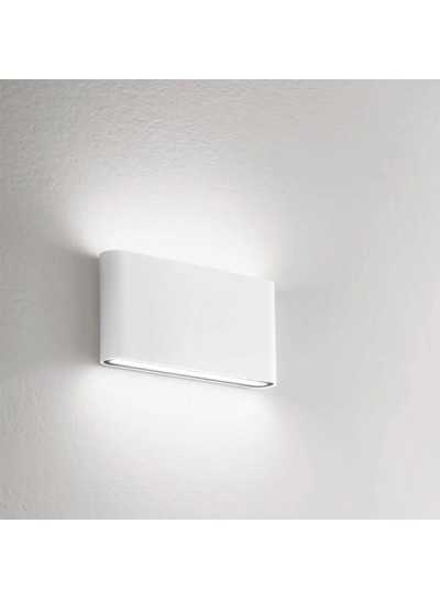 Applique nox 10w o 20w in alluminio gea led ip65 biemissione vari c  WATTAGGIO 10W FINITURA MARRONE