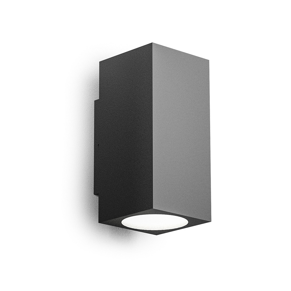 Applique kari q 20w in alluminio gea led ip65 biemissione vari colo  FINITURA GRIGIO ANTRACITE