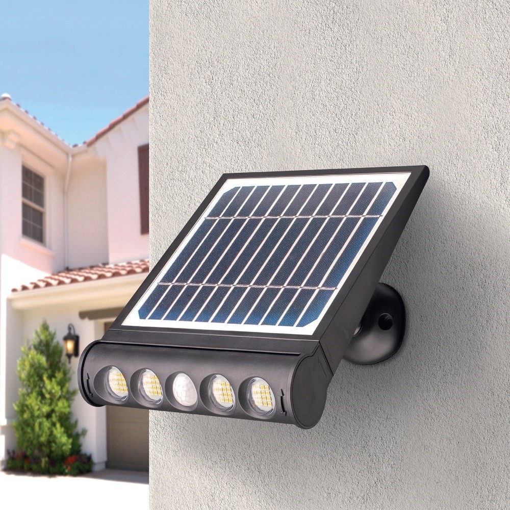 Aplique solar exterior con sensor LED/5,5W/3,7V 3000K IP54