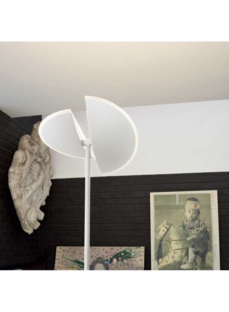 Lampada da terra piantana perenz nest led dimmerabile moderno bianc  FINITURA BIANCO COLORE LUCE 3000K LUCE CALDA