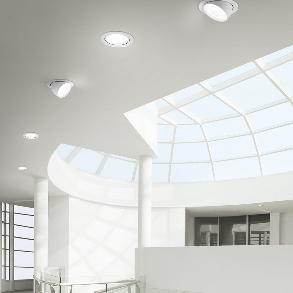 Faretto da incasso estraibile chandra gea led ip20 20w bianco cri 8  COLORE LUCE 3000K LUCE CALDA