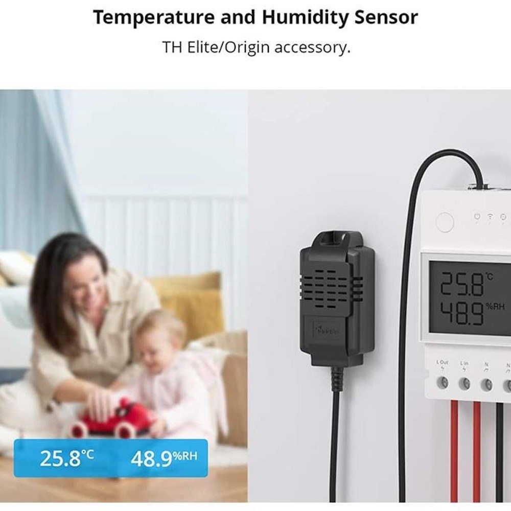 Sonoff th elite 20a sensore intelligente di temperatura e umidità wifi