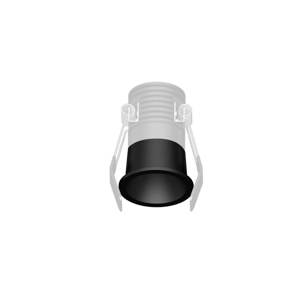 Ghiera rotonda colore nero per puntoluce led minipost innovatech