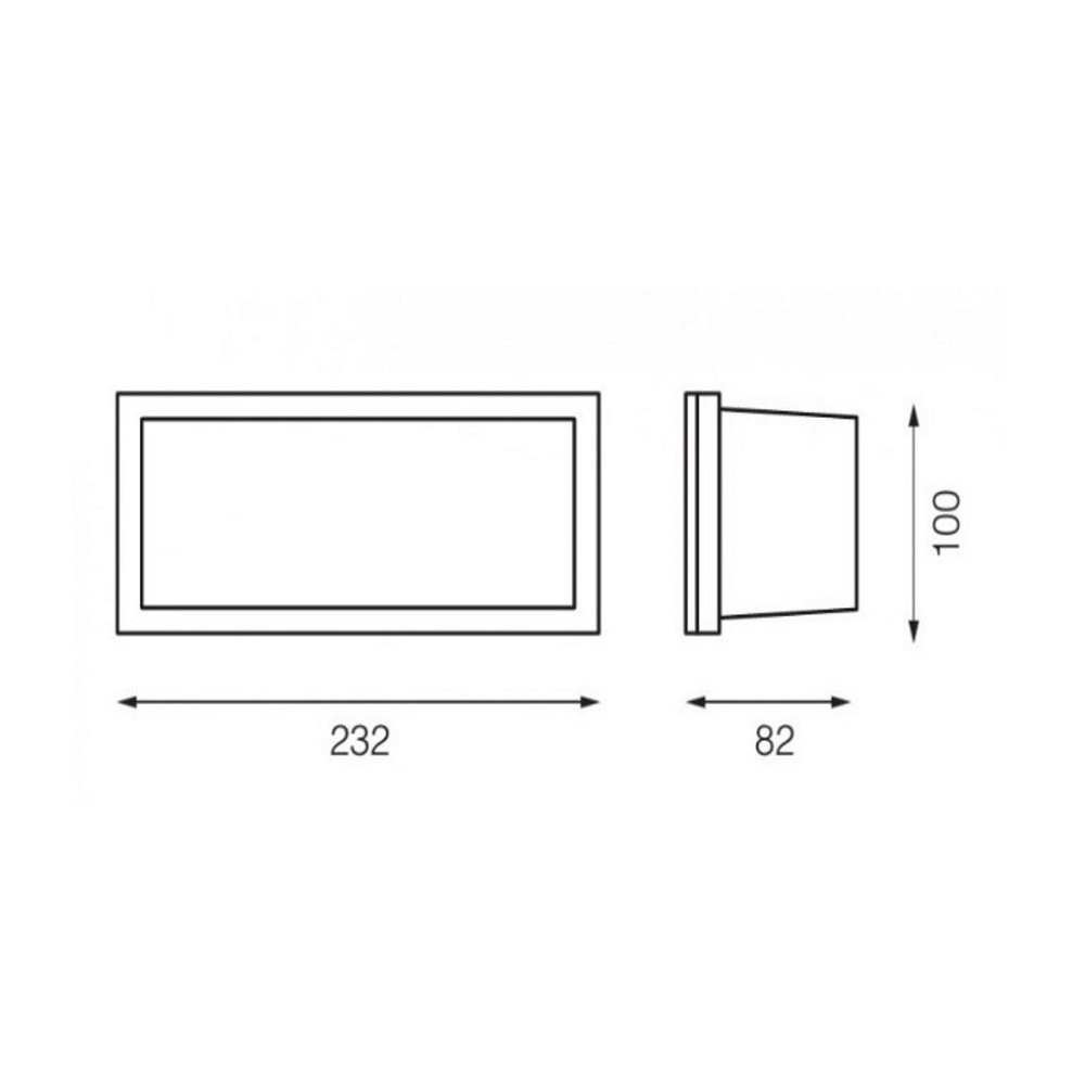 Applique luce led attacco E27 lampada da muro per esterno giardino acciaio  alluminio segnapasso rotondo